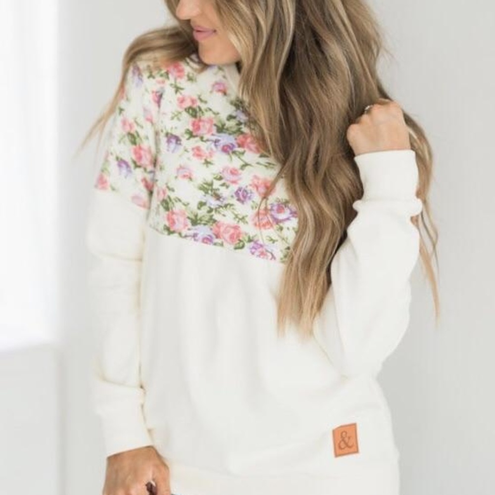 Mindy Mae's Market Cream Floral Pullover
